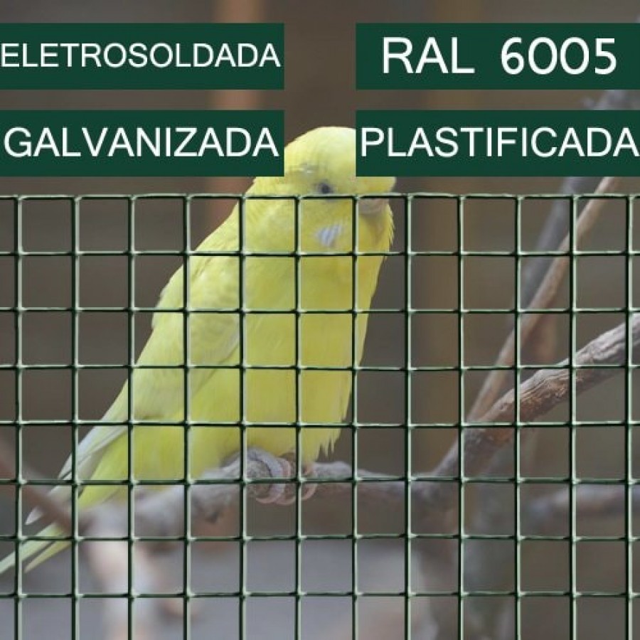 REDE ELETROSOLDADA PLASTIFICADA MALHA (13X13)-ROLO 1X25MT REDE ELETROSOLDADA PLASTIFICADA MALHA (13X13)-ROLO 1X25MT