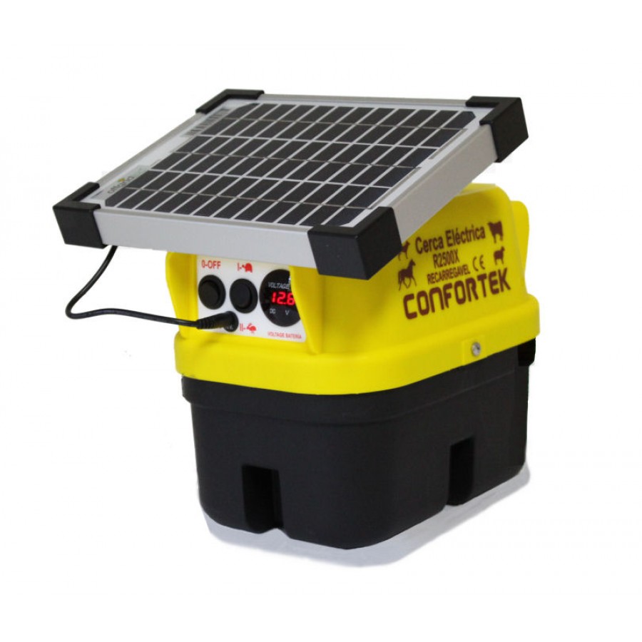 CONFORTEK CERCA ELÉCTRICA SOLAR 2500X C/ PAINEL 5W CONFORTEK CERCA ELÉCTRICA SOLAR 2500X C/ PAINEL 5W
