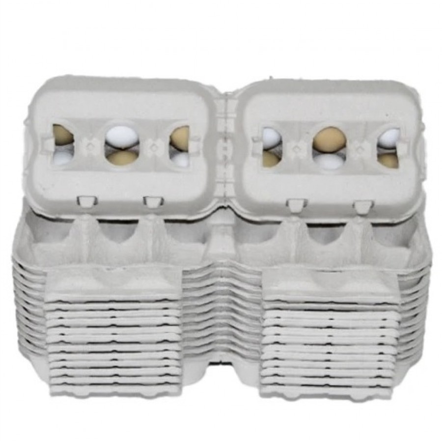 EMBALAGEM DE CARTAO 12 OVOS DE GALINHA - PACK 25 UNIDADES
