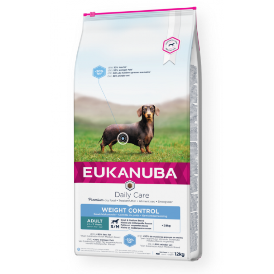EUKANUBA CAO ADULTO WEIGHT CONTROL RAÇAS PEQUENAS E MEDIAS 12 KG EUKANUBA CAO ADULTO WEIGHT CONTROL RAÇAS PEQUENAS E MEDIAS 12 KG