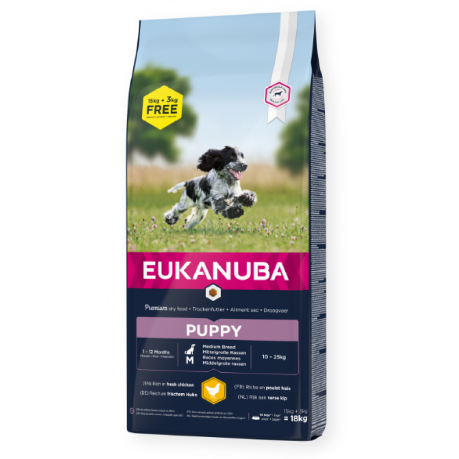 EUKANUBA BREEDER CAO PUPPY RAÇAS MEDIAS 18KG EUKANUBA BREEDER CAO PUPPY RAÇAS MEDIAS 18KG
