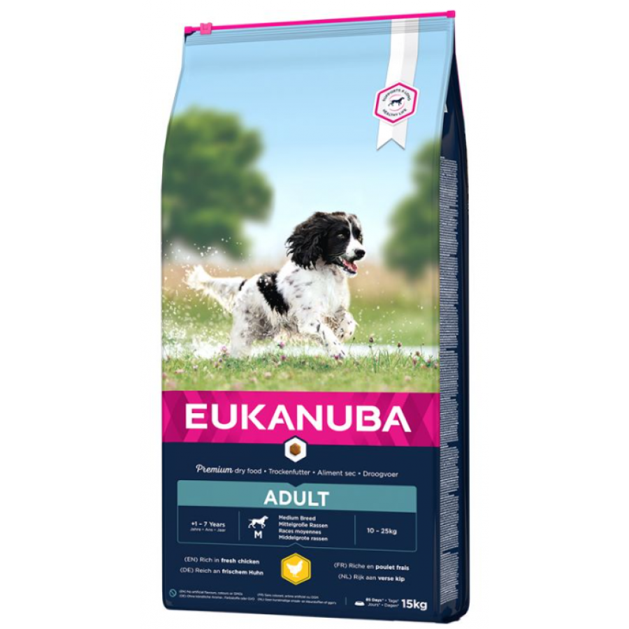EUKANUBA CAO ADULTO RAÇAS MEDIAS 15KG EUKANUBA CAO ADULTO RAÇAS MEDIAS 15KG