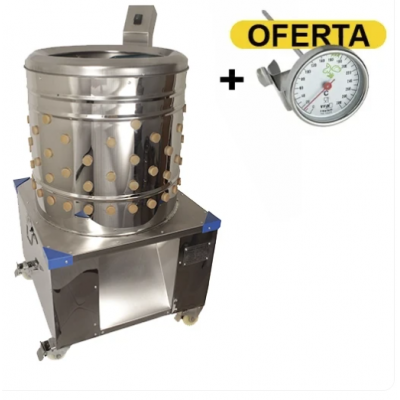 CONFORTEK MAQUINA DEPENAR AVES N50 -1500W C/ 4 RODAS + TERMOMETRO OFERTA