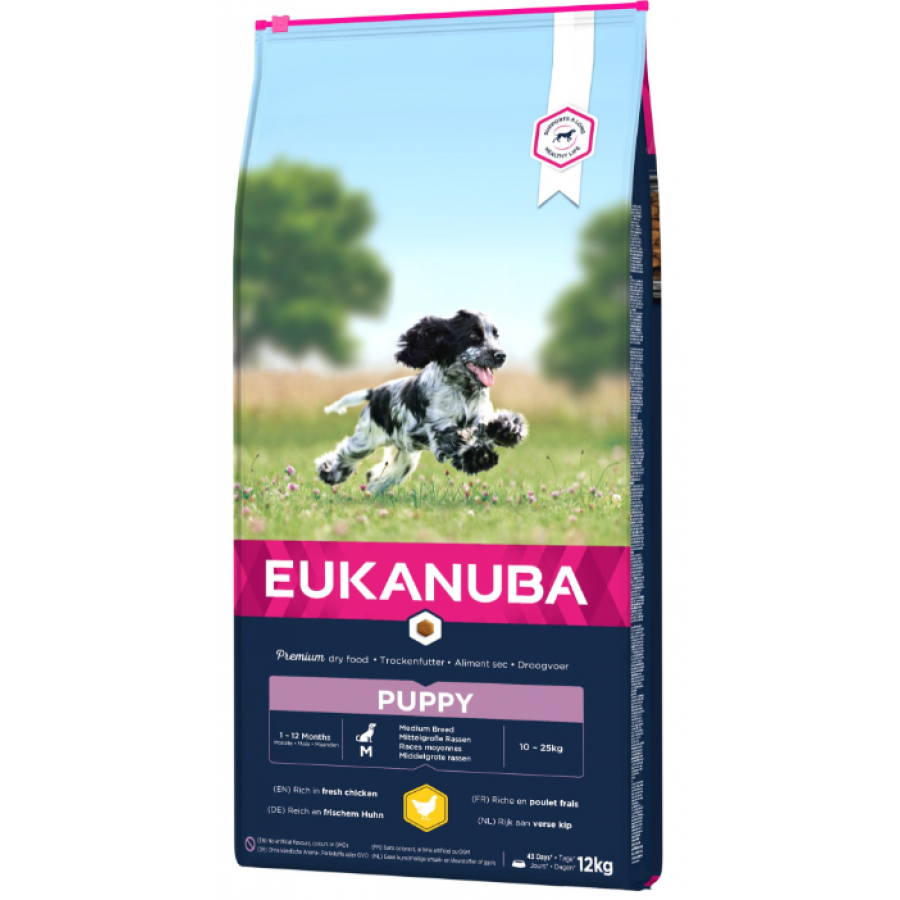 EUKANUBA PUPPY RAÇAS MEDIAS 12 KG EUKANUBA PUPPY RAÇAS MEDIAS 12 KG