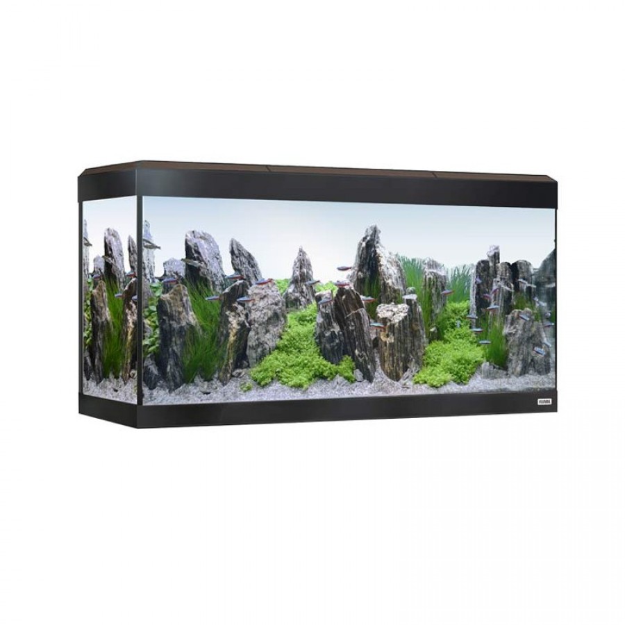 AQUARIO ROMA 200LT COM ILUMINAÇÃO LED BLUETOOTH NOGUEIRA + MESA EM NOGUEIRA AQUARIO ROMA 200LT COM ILUMINAÇÃO LED BLUETOOTH NOGUEIRA + MESA EM NOGUEIRA