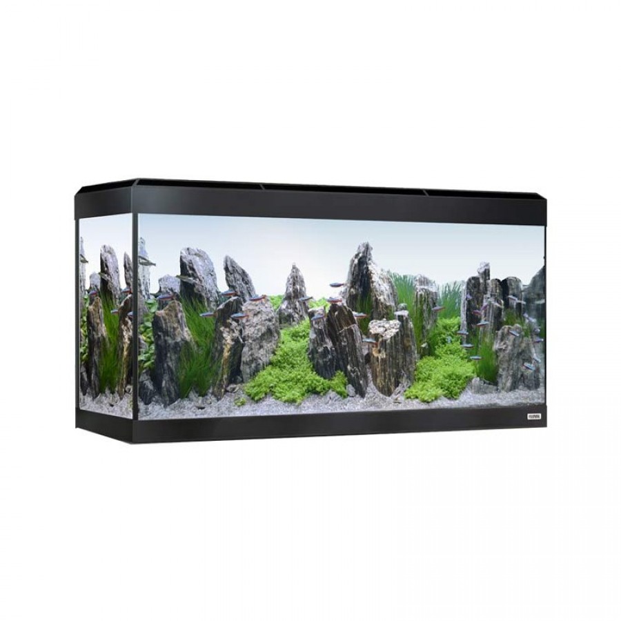 AQUARIO PRETO ROMA 200LT COM ILUMINAÇÃO LED BLUETOOTH + MESA PRETA AQUARIO PRETO ROMA 200LT COM ILUMINAÇÃO LED BLUETOOTH + MESA PRETA