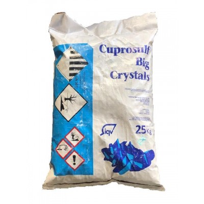 SULFATO DE COBRE CRISTAL - 25 KG