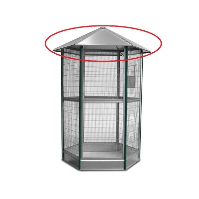 TECTO PARA JAULAO 6 LADOS GALVANIZADO S/PARAFUSOS