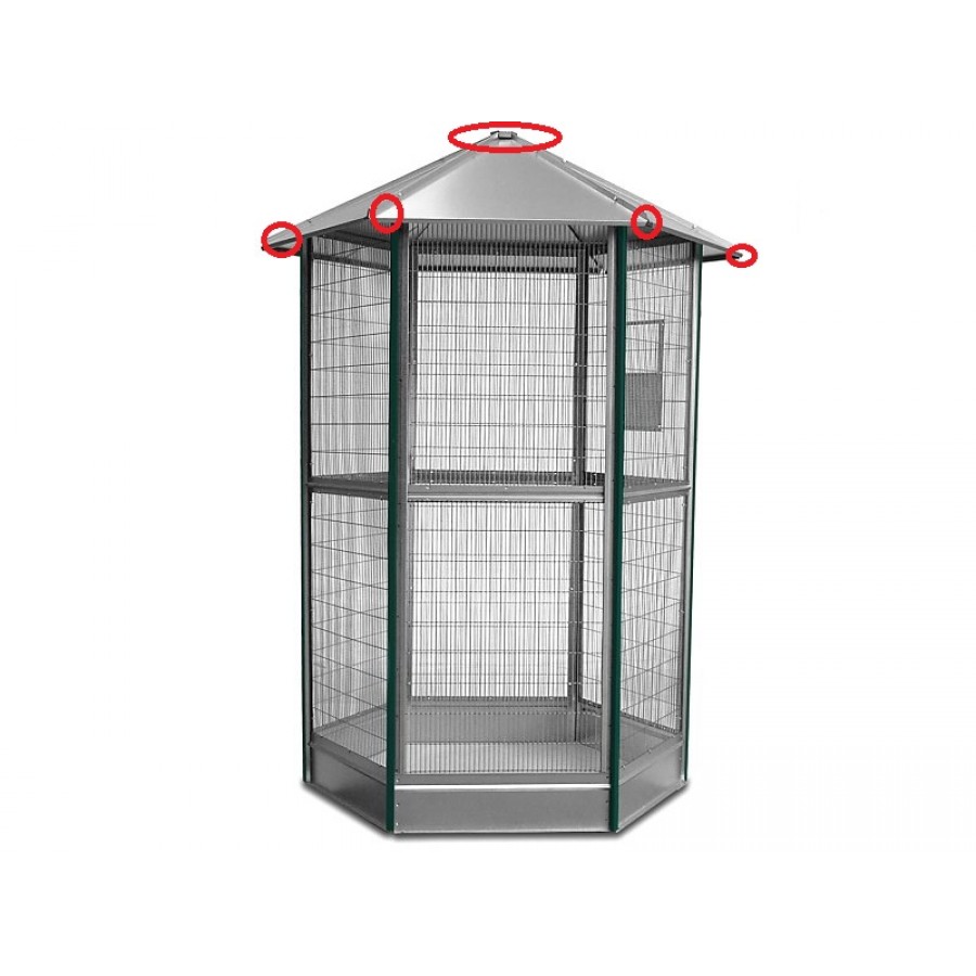 KIT DE FECHO PARA TECTO PARA JAULAO 6 LADOS GALVANIZADO C/PARAFUSOS KIT DE FECHO PARA TECTO PARA JAULAO 6 LADOS GALVANIZADO C/PARAFUSOS