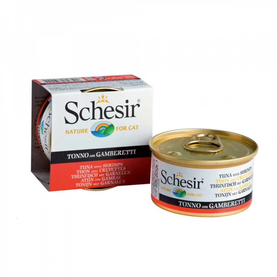 SCHESIR - GATO ADULTO (ATUM C/ GAMBAS) 85 GR SCHESIR - GATO ADULTO (ATUM C/ GAMBAS) 85 GR