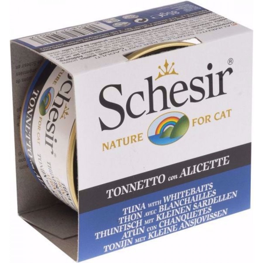 SCHESIR - GATO ADULTO (ATUM C/ SARDINHA) 85 GR SCHESIR - GATO ADULTO (ATUM C/ SARDINHA) 85 GR