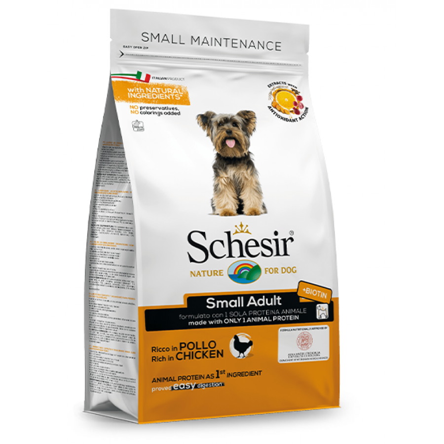 SCHESIR CAO ADULTO SMALL MANUTENÇÃO  FRANGO -  2KG