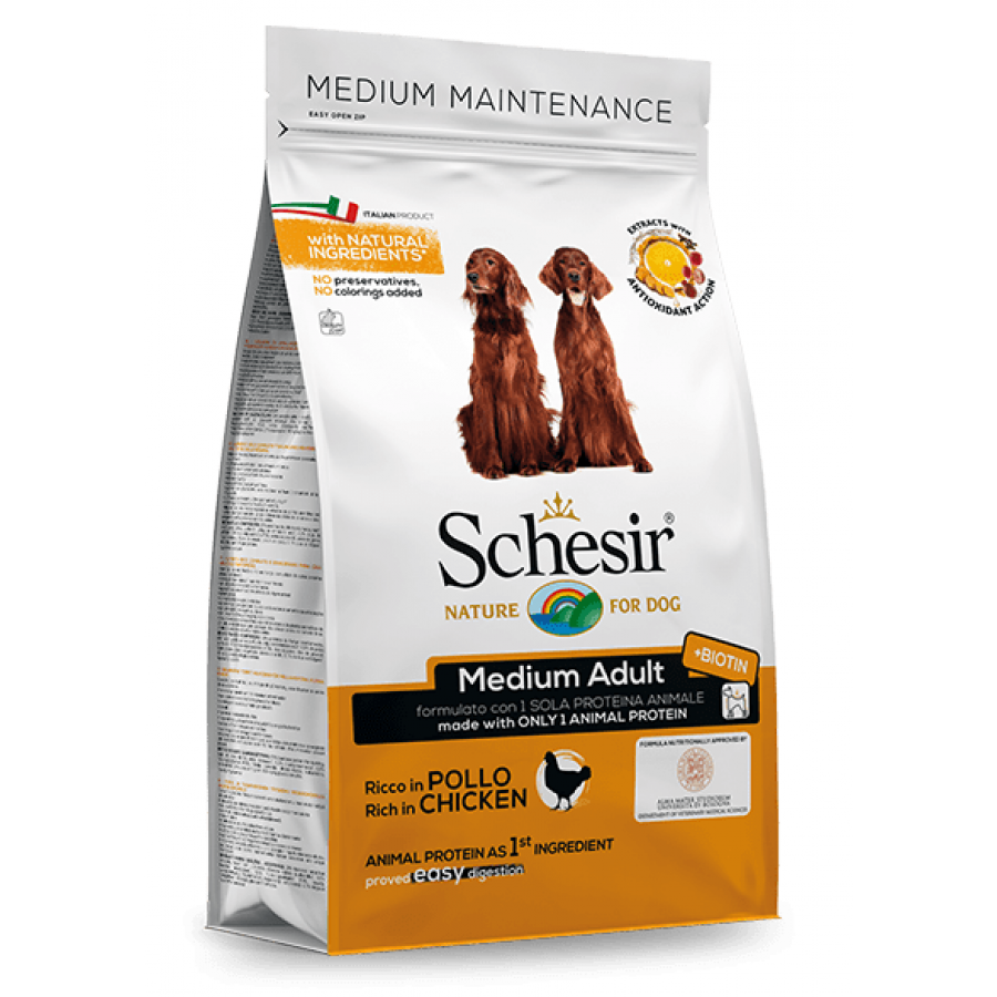 SCHESIR CAO ADULTO MEDIO MANUTENÇÃO FRANGO - 12KG SCHESIR CAO ADULTO MEDIO MANUTENÇÃO FRANGO - 12KG