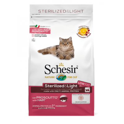 SCHESIR GATO ADULTO ESTERILIZADO & LIGHT PRESUNTO  - 400G