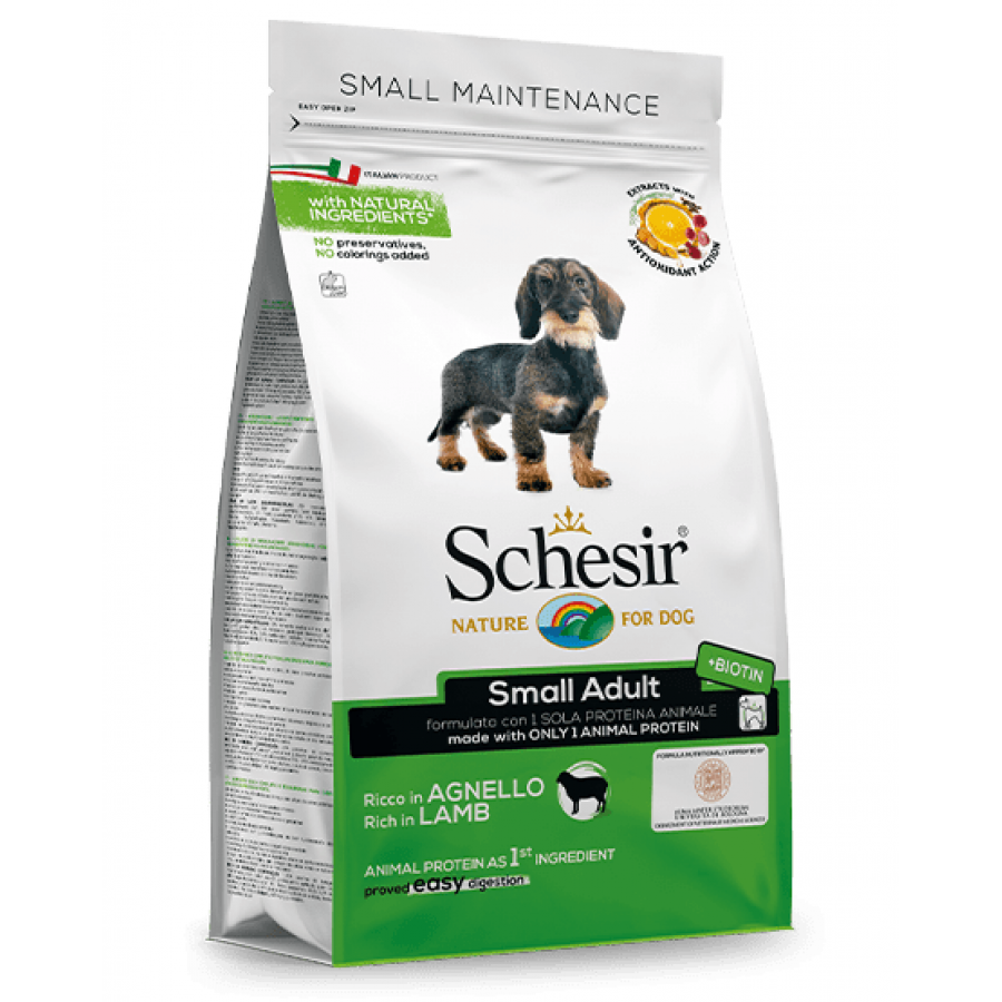 SCHESIR CAO ADULTO SMALL MANUTENÇÃO BORREGO - 800G SCHESIR CAO ADULTO SMALL MANUTENÇÃO BORREGO - 800G