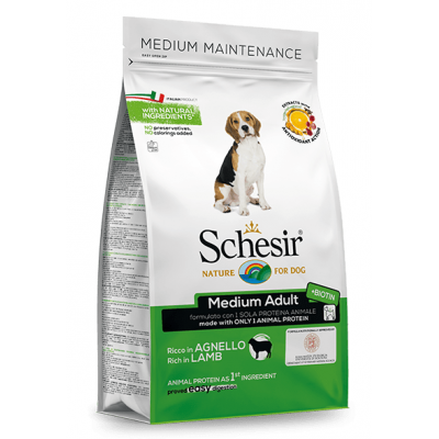 SCHESIR CAO ADULTO MEDIO  MANUTENÇÃO BORREGO -  3KG