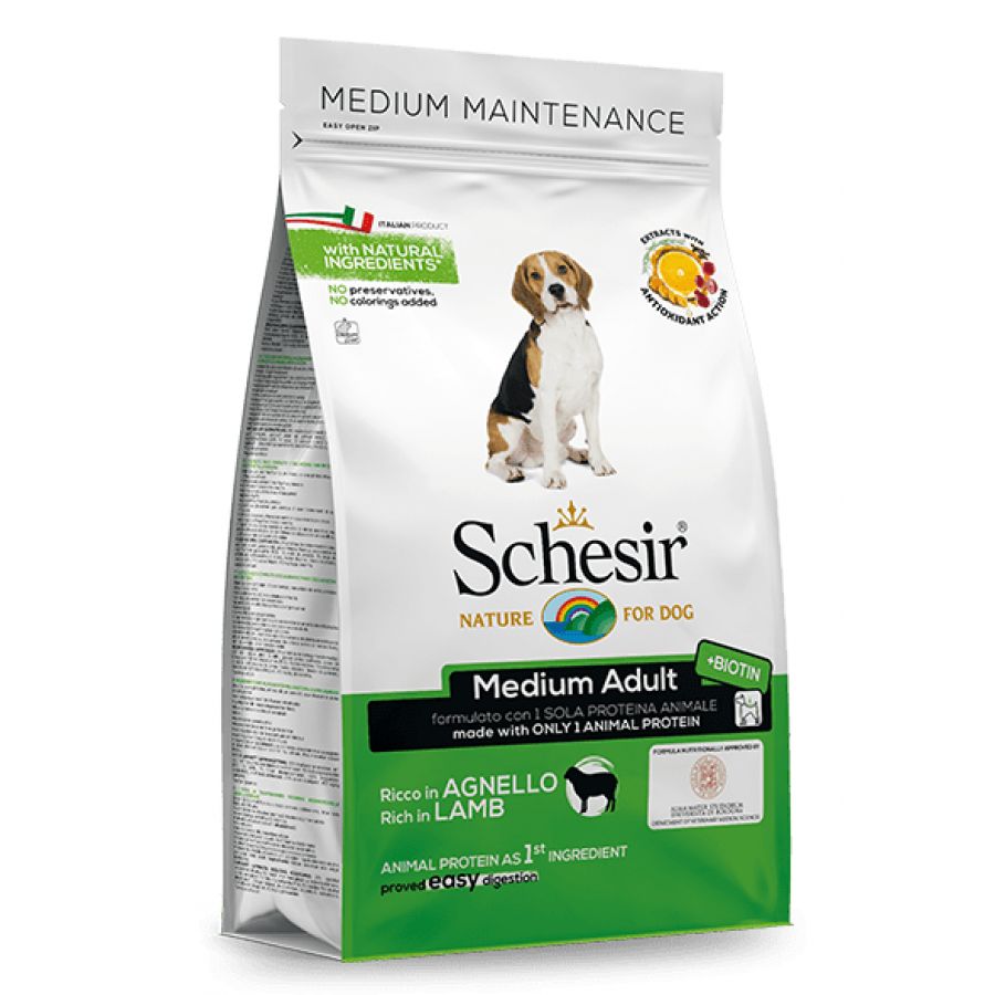 SCHESIR CAO ADULTO MEDIO MANUTENÇÃO BORREGO - 3KG SCHESIR CAO ADULTO MEDIO MANUTENÇÃO BORREGO - 3KG
