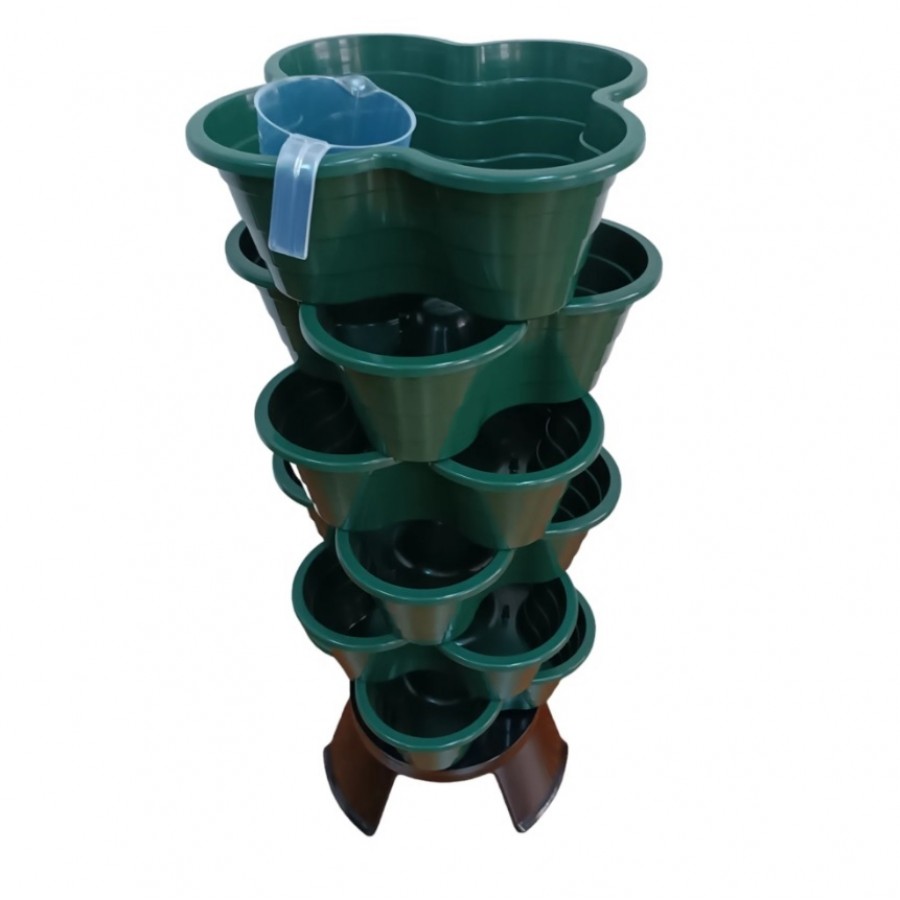 KIT VASOS HORTO VERTICAL ECO 6BX6L VERDE KIT VASOS HORTO VERTICAL ECO 6BX6L VERDE