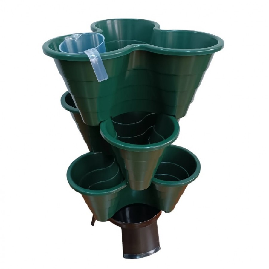 KIT VASOS HORTO VERTICAL ECO 3BT12L VERDE KIT VASOS HORTO VERTICAL ECO 3BT12L VERDE