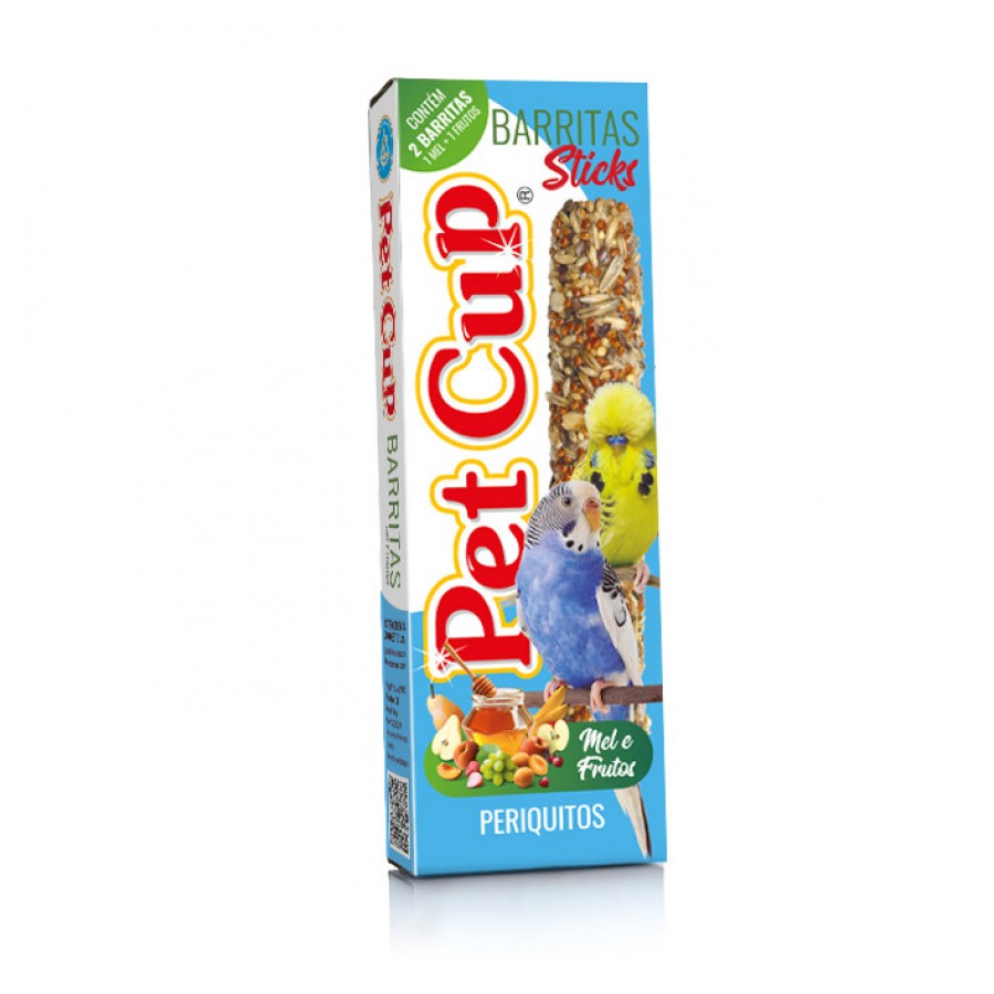 PETCUP BARRITAS MEL/FRUTOS P/PERIQUITOS PETCUP BARRITAS MEL/FRUTOS P/PERIQUITOS