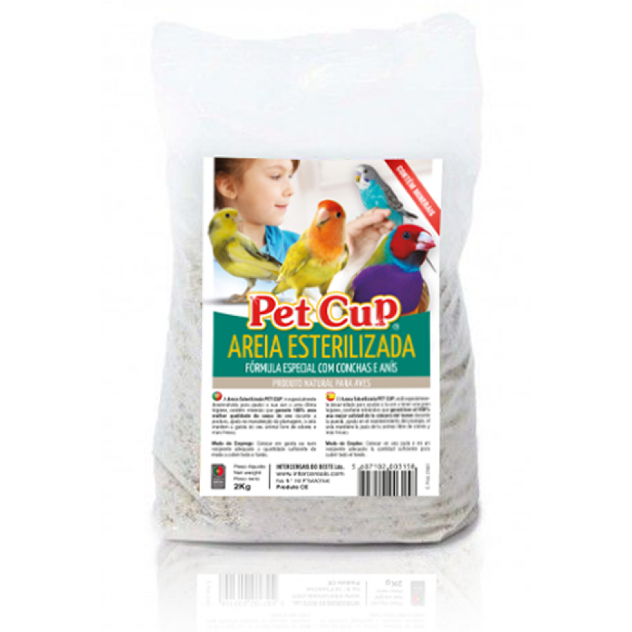 PETCUP AREIA ESTERILIZADA - 2 KG PETCUP AREIA ESTERILIZADA - 2 KG