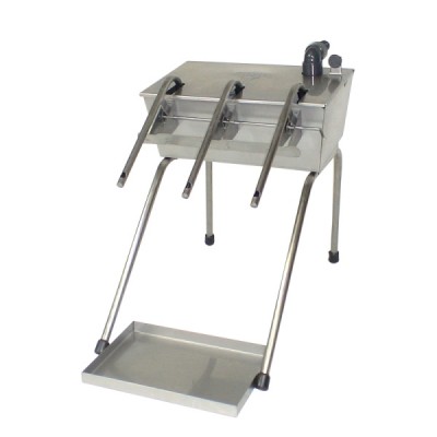 ENCHEDOR AUTOMATICO 3 BICOS C/TAMPA E TABULEIRO INOX