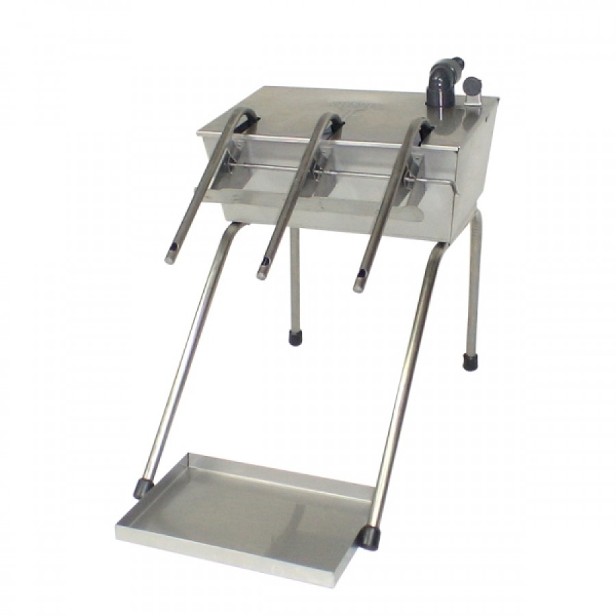 ENCHEDOR AUTOMATICO 3 BICOS C/TAMPA E TABULEIRO INOX ENCHEDOR AUTOMATICO 3 BICOS C/TAMPA E TABULEIRO INOX