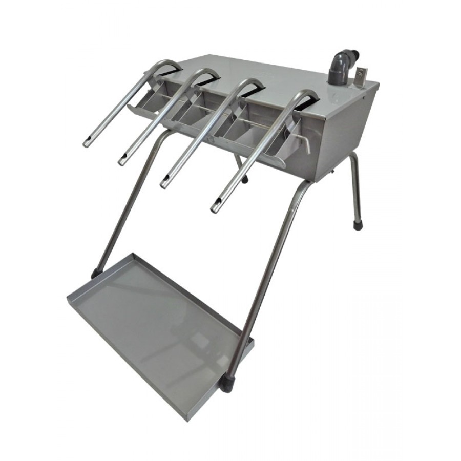 ENCHEDOR AUTOMATICO 4 BICOS C/TAMPA E TABULEIRO INOX ENCHEDOR AUTOMATICO 4 BICOS C/TAMPA E TABULEIRO INOX