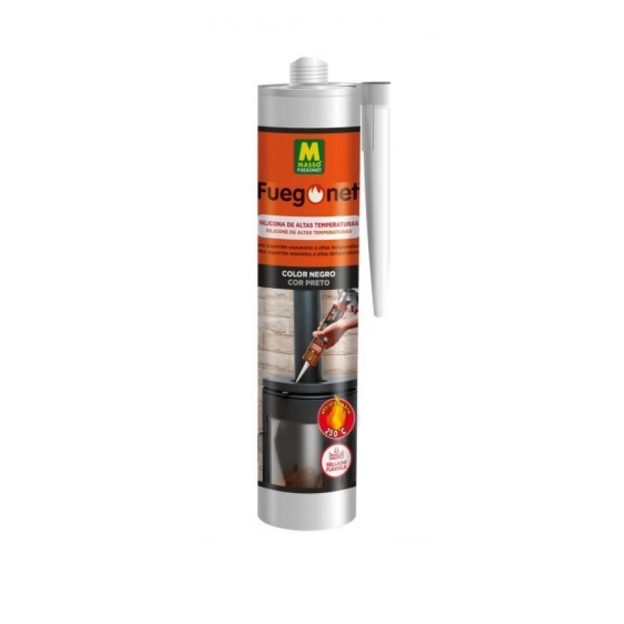 FUEGONET SILICONE RESISTENTE A ALTAS TEMPERATURAS 290ML FUEGONET SILICONE RESISTENTE A ALTAS TEMPERATURAS 290ML