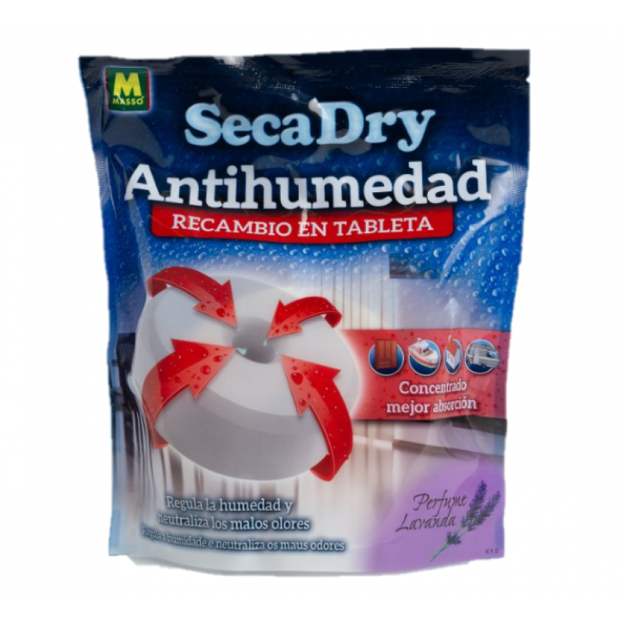 SECADRY ANTI HUMIDADE RECARGA PASTILHAS 450G SECADRY ANTI HUMIDADE RECARGA PASTILHAS 450G