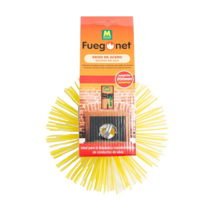 FUEGONET ESCOVA DE NYLON PARA CHAMINÉS 200MM FUEGONET ESCOVA DE NYLON PARA CHAMINÉS 200MM