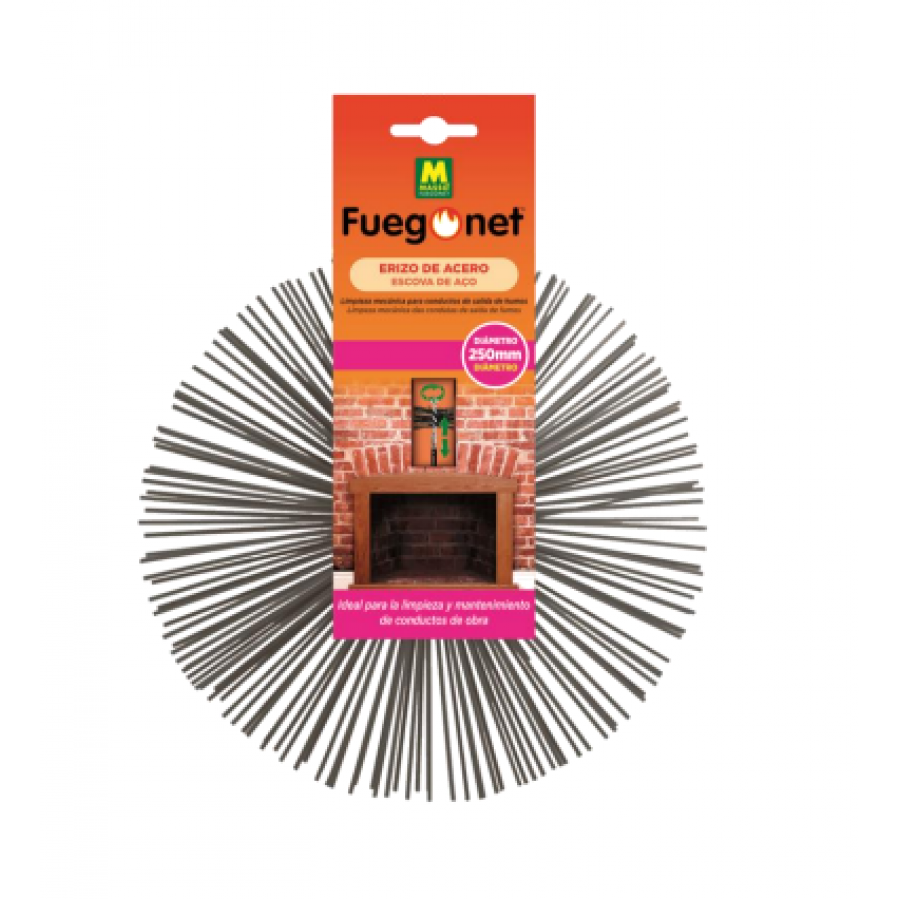 FUEGONET ESCOVA DE AÇO PARA CHAMINÉS 250MM FUEGONET ESCOVA DE AÇO PARA CHAMINÉS 250MM