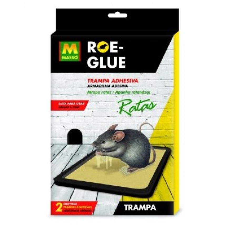ROE-GLUE ARMADILHA ADESIVA PARA RATAZANAS 2 UNIDADES ROE-GLUE ARMADILHA ADESIVA PARA RATAZANAS 2 UNIDADES