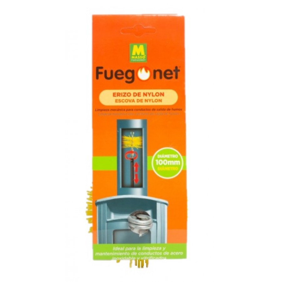FUEGONET ESCOVA DE NYLON PARA CHAMINÉS 100MM FUEGONET ESCOVA DE NYLON PARA CHAMINÉS 100MM