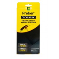 PREBEN ARMADILHA ADESIVA PARA BARATAS - 5 UNIDADES PREBEN ARMADILHA ADESIVA PARA BARATAS - 5 UNIDADES
