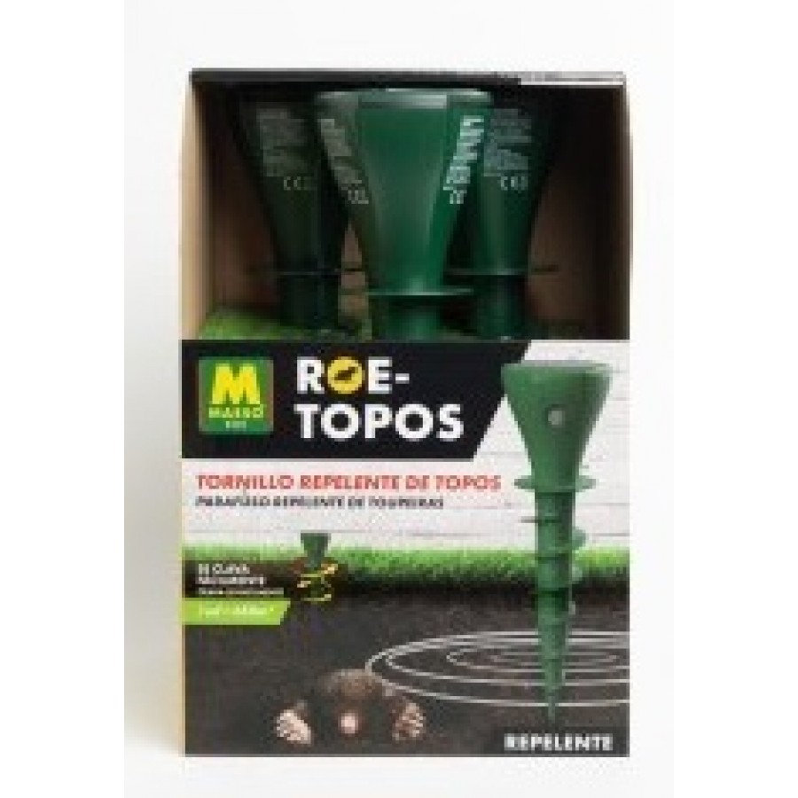 ROE-TOPOS PARAFUSO REPELENTE DE TOUPEIRAS 3UNIDADES ROE-TOPOS PARAFUSO REPELENTE DE TOUPEIRAS 3UNIDADES
