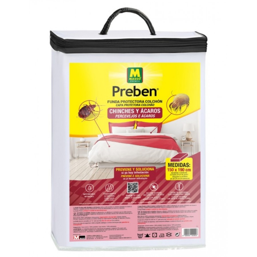 PREBEN PROTEÇÃO DE COLCHÕES ANTI PERCEVEJOS E ÁCAROS - 150X190CM PREBEN PROTEÇÃO DE COLCHÕES ANTI PERCEVEJOS E ÁCAROS - 150X190CM