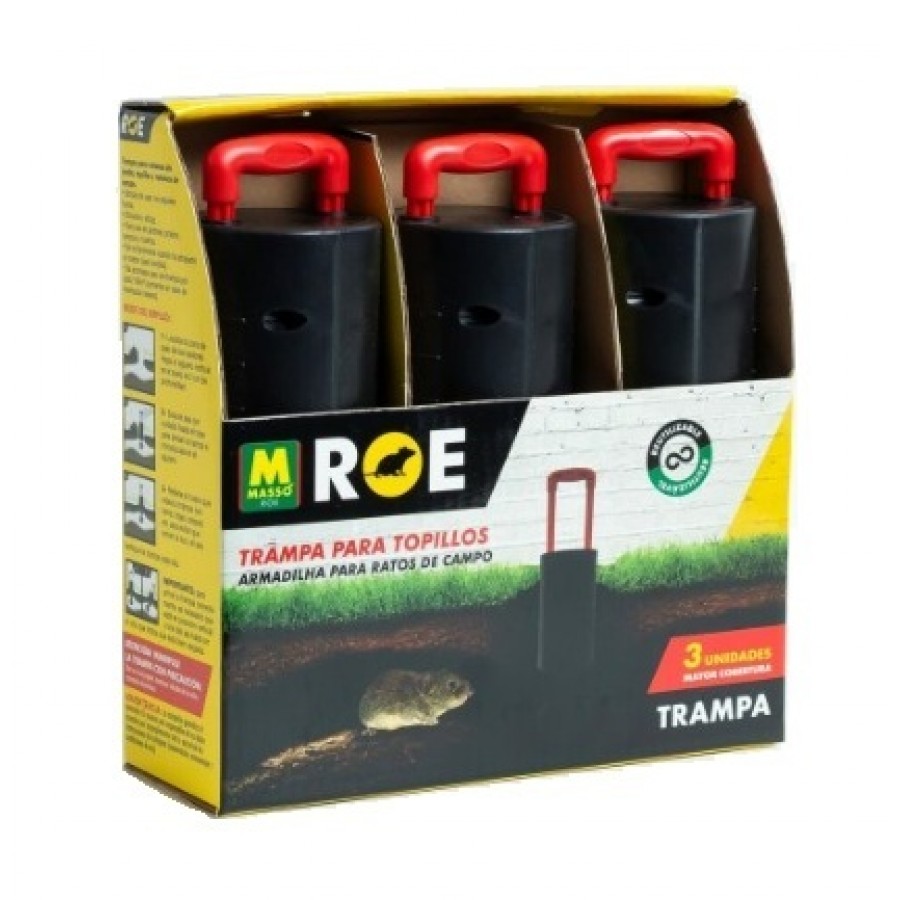 RATOEIRA ROE PARA RATOS DE CAMPO PACK 3 UNIDADES RATOEIRA ROE PARA RATOS DE CAMPO PACK 3 UNIDADES
