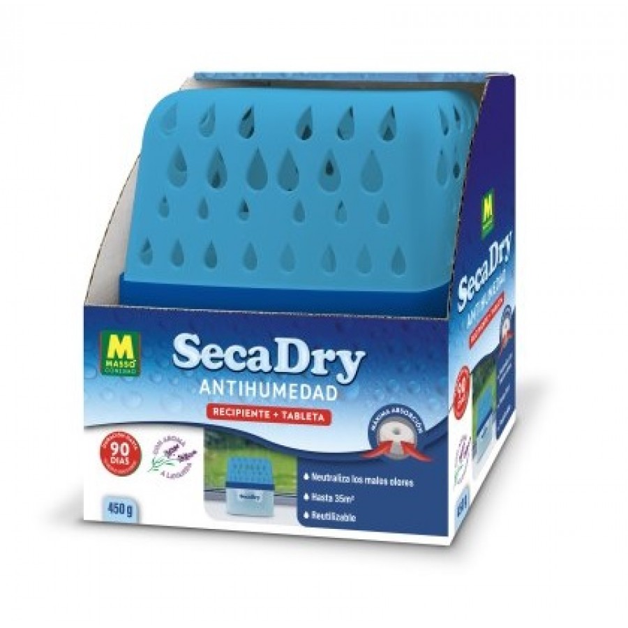 SECADRY ANTI HUMIDADE RECIPIENTE GOTAS + RECARGA 450G SECADRY ANTI HUMIDADE RECIPIENTE GOTAS + RECARGA 450G