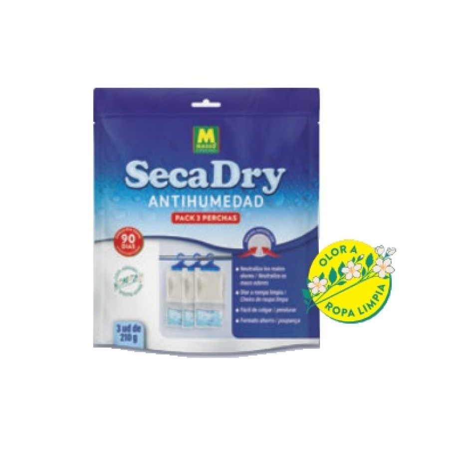 SECADRY ANTI HUMIDADE CABIDE ALMÍSCAR BRANCO 3X210G SECADRY ANTI HUMIDADE CABIDE ALMÍSCAR BRANCO 3X210G