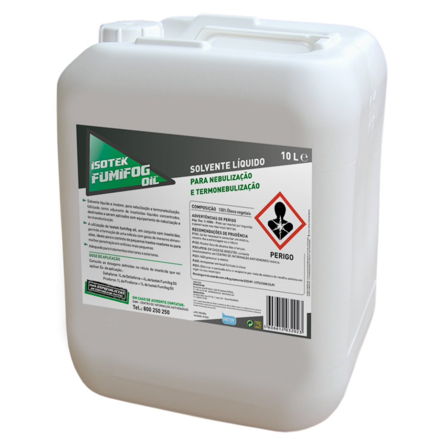 ISOTEK FUMIFOG OIL ( OLEO DE NEBULIZAÇÃO ) - 10 LT ISOTEK FUMIFOG OIL ( OLEO DE NEBULIZAÇÃO ) - 10 LT