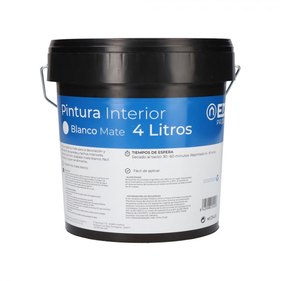 TINTA PLÁSTICA BRANCA MATE INTERIOR- 4LT