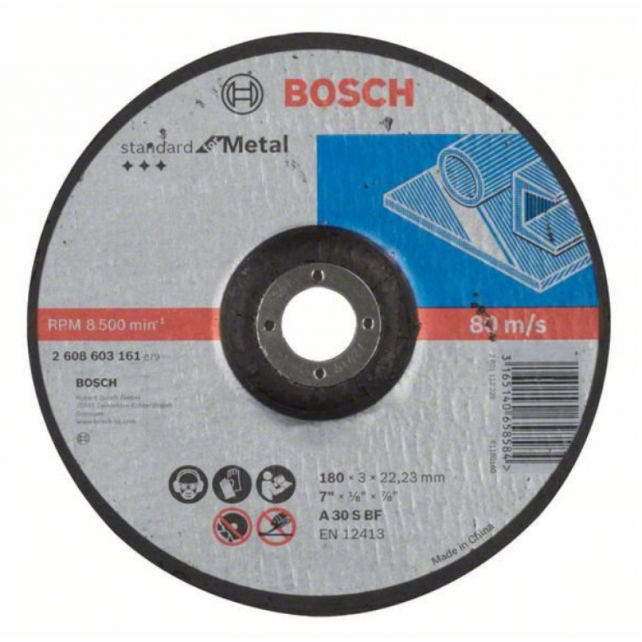 BOSCH DISCO ABRASIVO STANDARD - 180 MM BOSCH DISCO ABRASIVO STANDARD - 180 MM