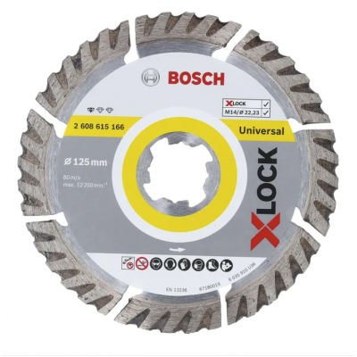 BOSCH DISCO DIAMANTE UNIVERSAL X-LOCK - 125 MM