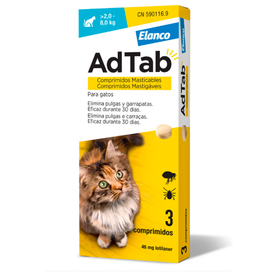 ADTAB GATO 2-8 KG - 3 COMP. ADTAB GATO 2-8 KG - 3 COMP.