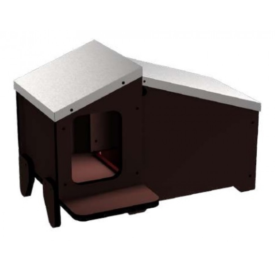 CASOTA PARA PATOS COM NINHO 64X44X44 CASOTA PARA PATOS COM NINHO 64X44X44