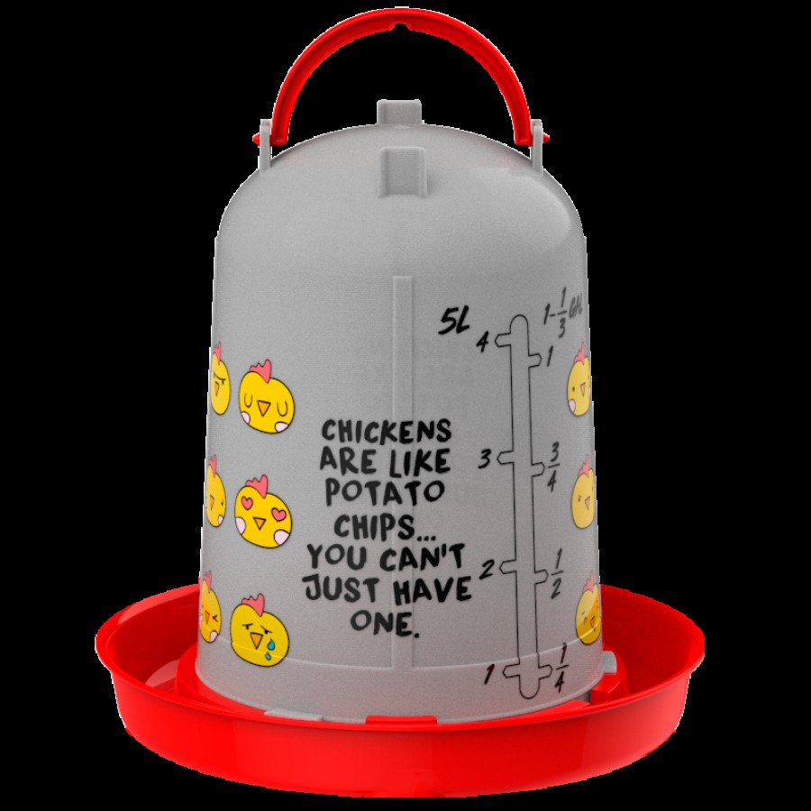BEBEDOURO FRANGOS CHIPS PLASTICO VERMELHO 5 LT BEBEDOURO FRANGOS CHIPS PLASTICO VERMELHO 5 LT