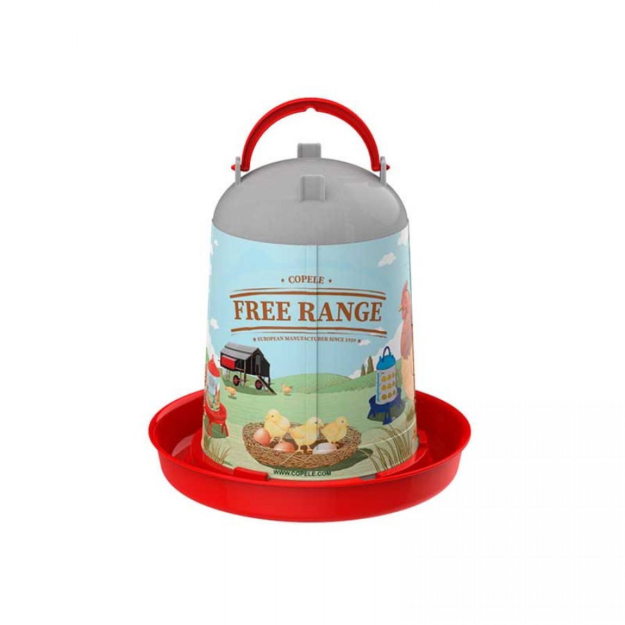 BEBEDOURO FRANGOS FREE-RANGE PLASTICO VERMELHO 5 LT BEBEDOURO FRANGOS FREE-RANGE PLASTICO VERMELHO 5 LT