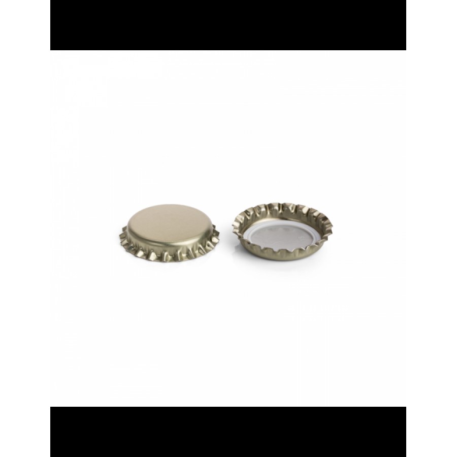 CAPSULA METALICA Ø 26 COM JUNTA PVC-FREE DOURADO CAPSULA METALICA Ø 26 COM JUNTA PVC-FREE DOURADO