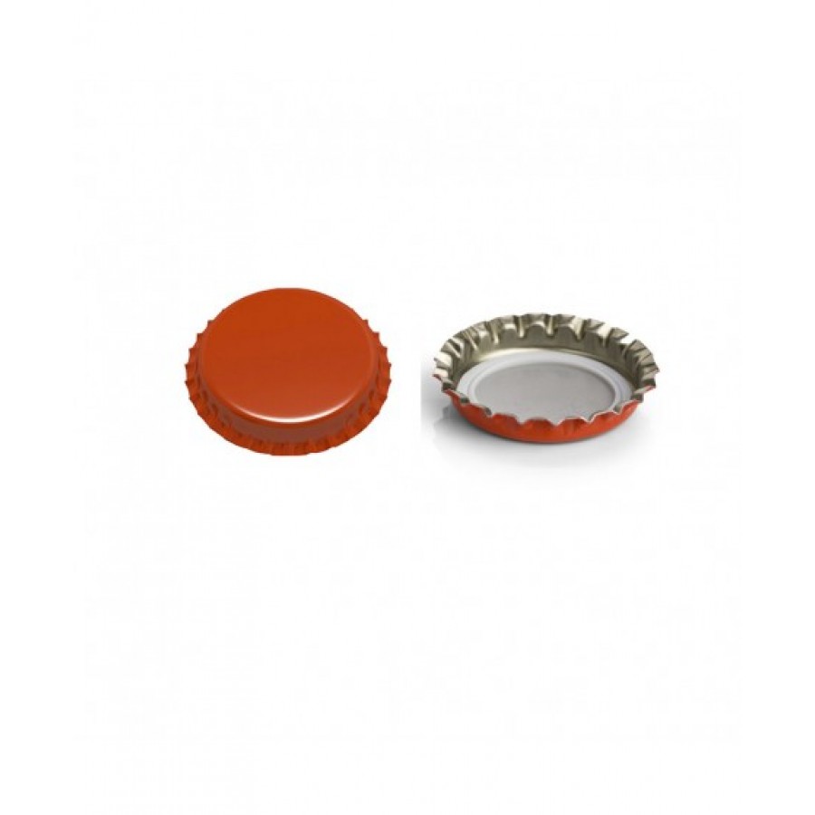 CAPSULA METALICA Ø 26 COM JUNTA PVC-FREE LARANJA CAPSULA METALICA Ø 26 COM JUNTA PVC-FREE LARANJA